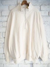 画像1: blurhms Co/Silk Nep Harf-Zip ブラームス コットンシルクネップハーフジップ (BHS24F038Si) (1)