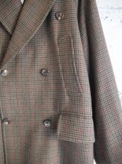 画像3: blurhms Classic Houndstooth Double-Breasted Coat ブラームス クラシックハウンドトゥースダブルブレストコート（BHS24F004Hdt） (3)