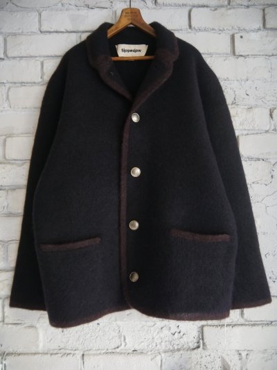 画像1: Slopeslow Boild Cashmere Shetland Knit スロープスロウ ウールカシミヤチロリアンニット（1243025）