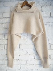 画像1: blurhms Alpaca Knit Balaclava Short P/O ブラームス アルパカニットバラクラバショートプルオーバー (BHSW24F8) (1)