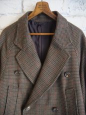 画像2: blurhms Classic Houndstooth Double-Breasted Coat ブラームス クラシックハウンドトゥースダブルブレストコート（BHS24F004Hdt） (2)