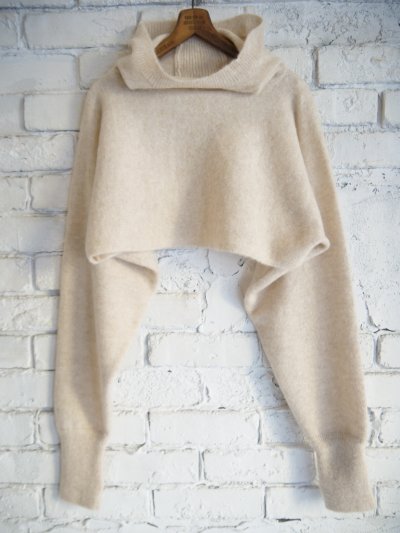 画像1: blurhms Alpaca Knit Balaclava Short P/O ブラームス アルパカニットバラクラバショートプルオーバー (BHSW24F8)