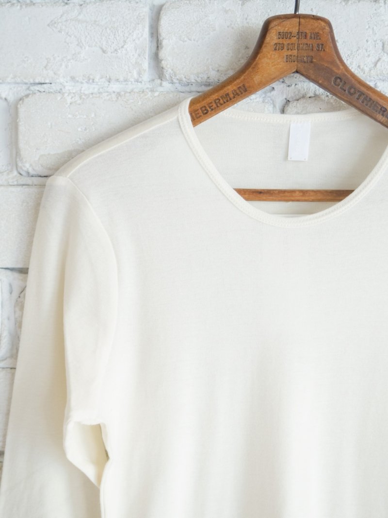 画像2: homspun ホームスパン 60/1フライスクルーネックプルオーバー 6668