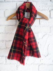 画像1: R&D.M.Co- / OLDMAN'S TAILOR WOOL TARTAN CHECK MUFFLER オールドマンズテーラーアールアンドディーエムコー ウールタータンチェックマフラー(7064) (1)