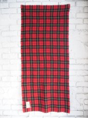 画像2: R&D.M.Co- / OLDMAN'S TAILOR WOOL TARTAN CHECK MUFFLER オールドマンズテーラーアールアンドディーエムコー ウールタータンチェックマフラー(7064) (2)