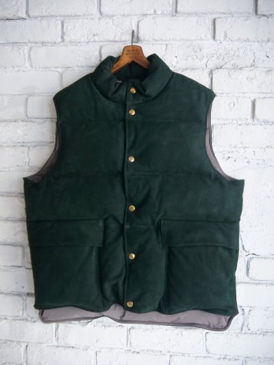 画像1: A.PRESSE Suede Down Vest アプレッセ スウェードダウンベスト (24AAP-01-06H)