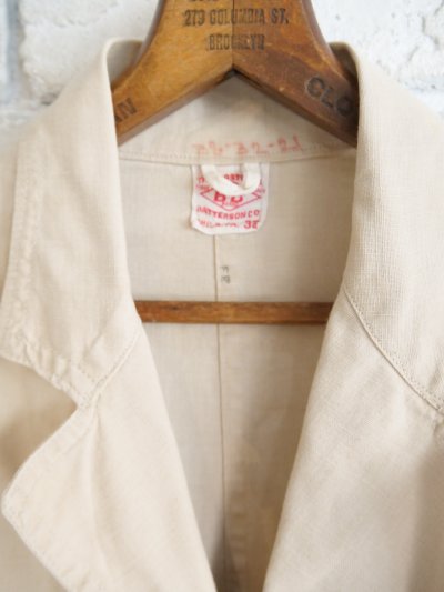 画像2: VINTAGE 30'S The Bostwick Batterson Co. Cotton×Linen Sack coat ヴィンテージ  コットン×リネン サックコート