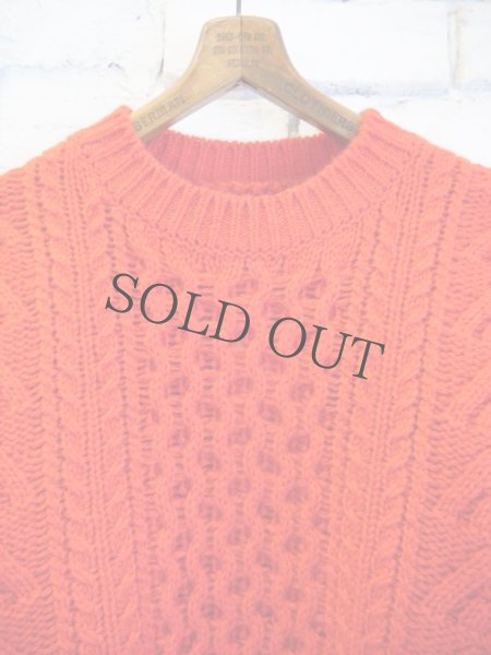 BATONER 【WOMEN'S】BLUEFACE ARAN CREW NECK バトナー ブルー