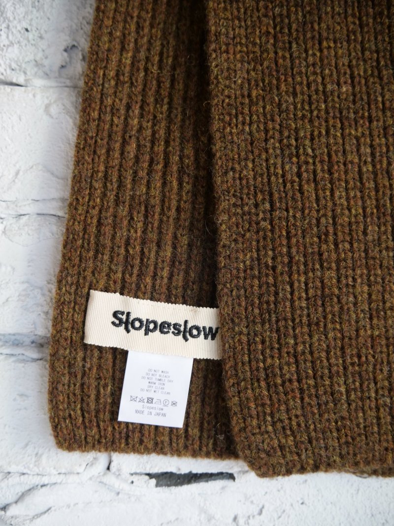 画像3: Slopeslow Brushed Yak/Shetland wool scarf スロープスロウ  ブラッシュドヤク/ シェットランドウール スカーフ（1243033）