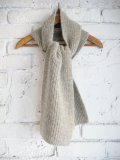 AURALEE VELOUR BRUSHED WOOL MELTON HAND SEWN HOODED COAT