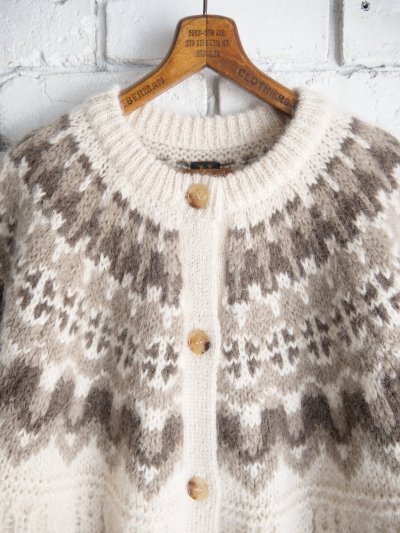 画像2: BATONER【WOMEN'S】MOHAIR NORDIC CREW CARDIGAN バトナー モヘアノルディッククルーネックカーディガン(BN-24FL-056)