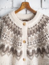 画像2: BATONER【WOMEN'S】MOHAIR NORDIC CREW CARDIGAN バトナー モヘアノルディッククルーネックカーディガン(BN-24FL-056) (2)