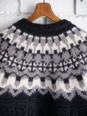 画像5: BATONER【WOMEN'S】MOHAIR NORDIC CREW CARDIGAN バトナー モヘアノルディッククルーネックニット(BN-24FL-056) (5)