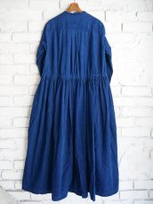 画像4: R&D.M.Co- / OLDMAN'S TAILOR INDIGO.L.C FRONT OPEN DRESS オールドマンズテーラーアールアンドディーエムコー インディゴフロントオープンドレス (7042)  (4)