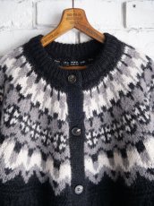 画像2: BATONER【WOMEN'S】MOHAIR NORDIC CREW CARDIGAN バトナー モヘアノルディッククルーネックニット(BN-24FL-056) (2)