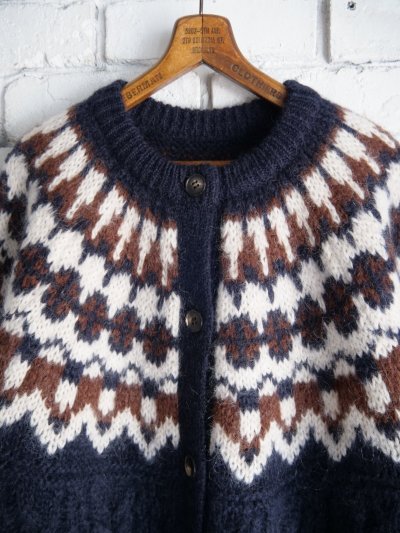 画像2: BATONER【WOMEN'S】MOHAIR NORDIC CREW CARDIGAN バトナー モヘアノルディッククルーネックニット(BN-24FL-056)