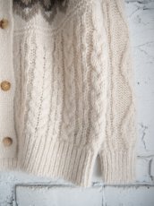 画像3: BATONER【WOMEN'S】MOHAIR NORDIC CREW CARDIGAN バトナー モヘアノルディッククルーネックカーディガン(BN-24FL-056) (3)