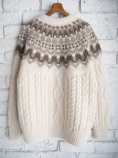 画像4: BATONER【WOMEN'S】MOHAIR NORDIC CREW CARDIGAN バトナー モヘアノルディッククルーネックカーディガン(BN-24FL-056) (4)