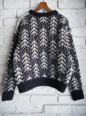 画像4: BATONER 【WOMEN'S】CEDER JACQUARD MOHAIR CREW NECK バトナー  ジャガードモヘヤクルーネック(BN-24FL-067) (4)