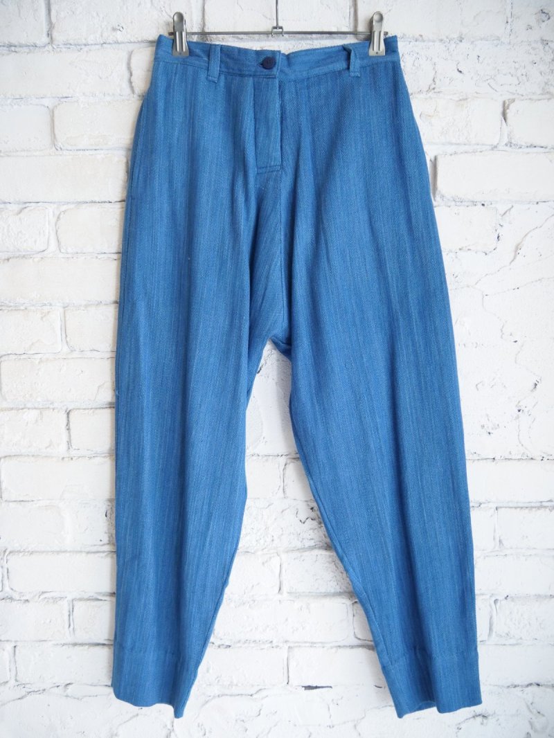 画像1: CALICO キャリコ 天然染デニムカディサーダパンツ CAW137D