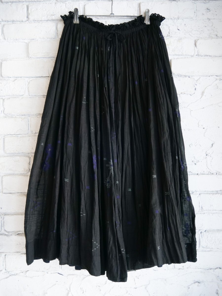 画像1: maku textiles MAXI SKIRT マクテキスタイルズ コットンマキシスカート CA24EX2119C03 (1)