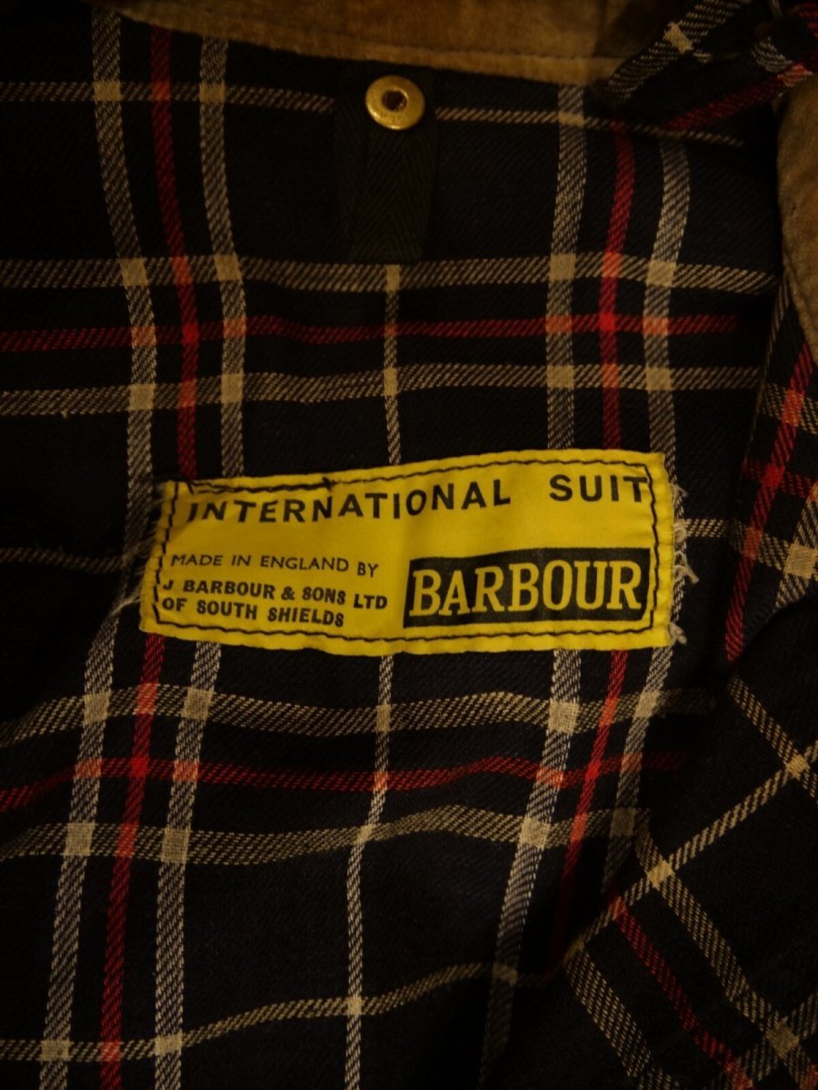 画像5: VINTAGE BARBOUR INTERNATIONAL DEADSTOCK ヴィンテージ バブアー  インターナショナル デッドストック セットアップ 黄タグ (5)