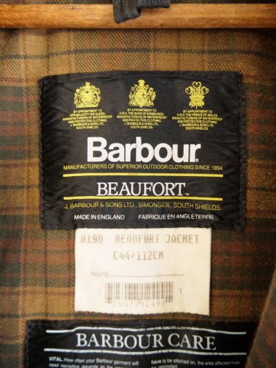 画像2: VINTAGE BARBOUR BEAUFORT ヴィンテージ バブアー  ビューフォート