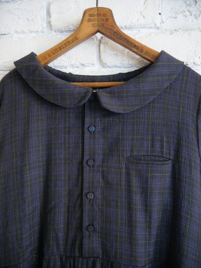 画像2: maku textiles ACONITE Cotton and Wool Handwoven Dress マクテキスタイルズ コットンアンドウールハンドウーブンドレス(GA2427)