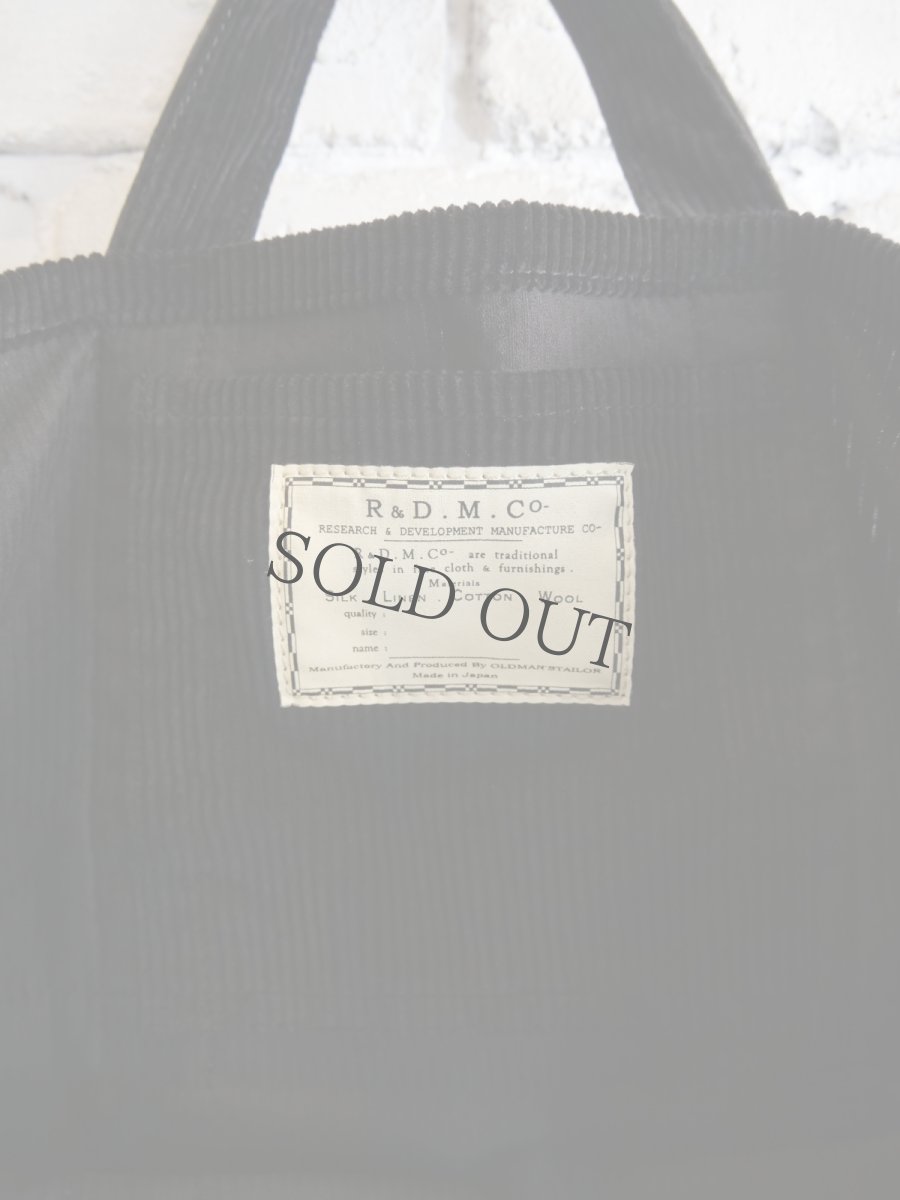画像6: R&D.M.Co- / OLDMAN'S TAILOR 9W CORDUROY TOTE BAG（S）オールドマンズテーラー アールアンドディーエムコー コーデュロイトートバッグ S（7094） (6)
