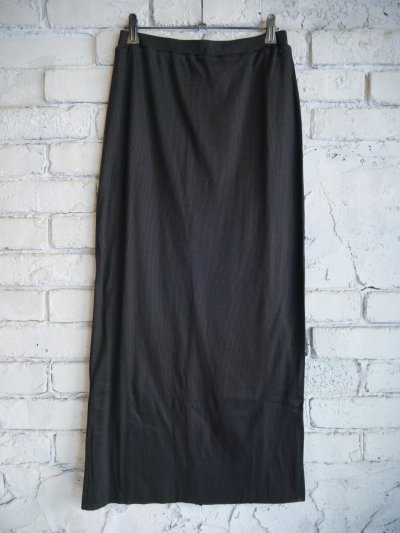 画像1: blurhms（レディース） Lyocell Cotton RIB Skirt  リヨセル コットン リブ スカート（BHSW25S13）