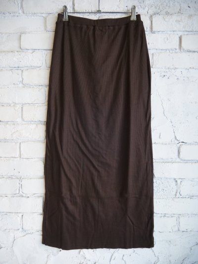 画像1: blurhms（レディース） Lyocell Cotton RIB Skirt  リヨセル コットン リブ スカート（BHSW25S13）