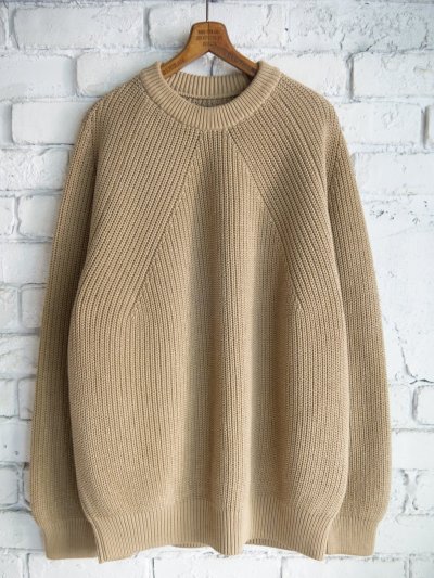 画像1: BATONER【MEN'S】FADE COLOR SIGNATURE CREW NECK KNIT フェードカラーシグネチャークルーネックニット（BN-25SM-005）