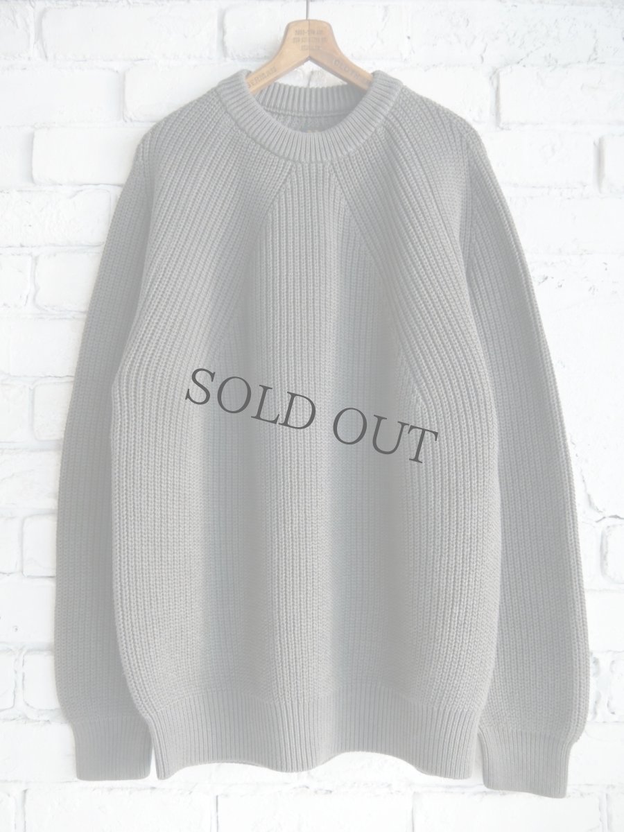 画像1: BATONER【MEN'S】FADE COLOR SIGNATURE CREW NECK KNIT フェードカラーシグネチャークルーネックニット（BN-25SM-005） (1)