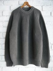 画像1: BATONER【MEN'S】FADE COLOR SIGNATURE CREW NECK KNIT フェードカラーシグネチャークルーネックニット（BN-25SM-005） (1)