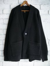 画像1: BATONER【MEN'S】SIGNATURE SHAWL COLLAR CARDIGAN シグネチャーショールカラーカーディガン  (BN-25SM-004） (1)