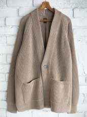 画像1: BATONER【MEN'S】SIGNATURE SHAWL COLLAR CARDIGAN シグネチャーショールカラーカーディガン  (BN-25SM-004） (1)