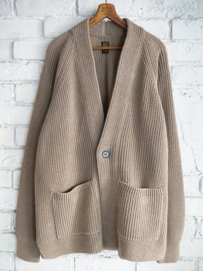 画像1: BATONER【MEN'S】SIGNATURE SHAWL COLLAR CARDIGAN シグネチャーショールカラーカーディガン  (BN-25SM-004）