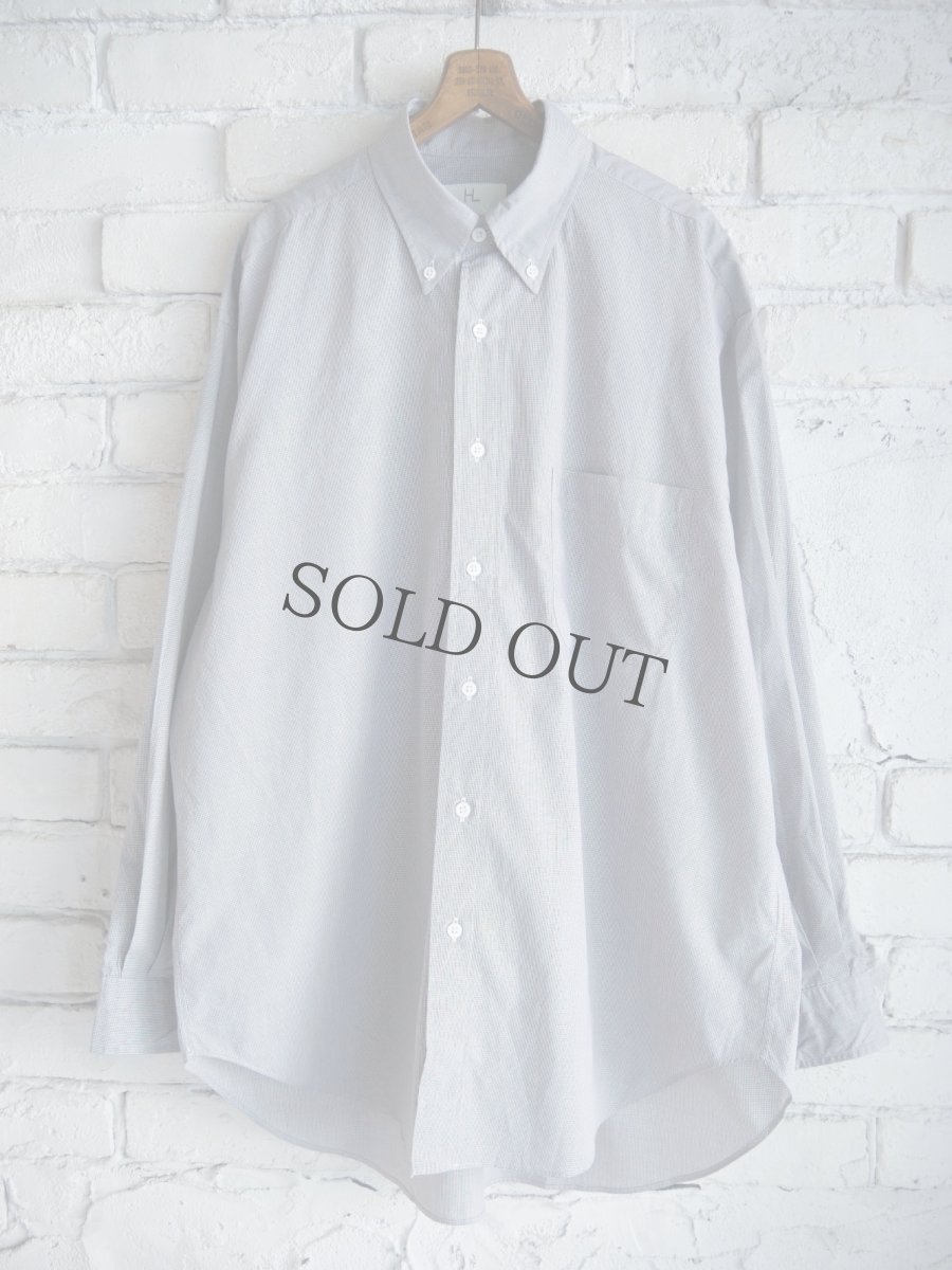 画像1: HERILL Broad Buttondown shirt ヘリル ブロードボタンダウンシャツ   (25-050-HL-8030-10) (1)