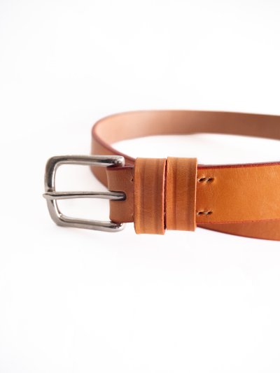 画像2: Martin Faizey SADDLERY 1 inch WEST END BUCKLE LEATHER BELT マーティンフェイジー ウエストエンドバックルレザーベルト