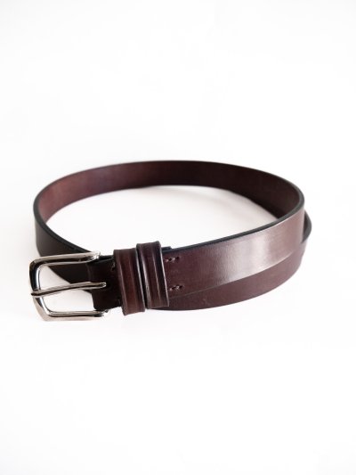 画像1: Martin Faizey SADDLERY 1 inch WEST END BUCKLE LEATHER BELT マーティンフェイジー ウエストエンドバックルレザーベルト