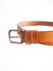 画像2: Martin Faizey SADDLERY 1 inch WEST END BUCKLE LEATHER BELT マーティンフェイジー ウエストエンドバックルレザーベルト (2)