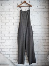 画像1: blurhms（レディース）Silk Linen Apron-Overalls ブラームス シルクリネンエプロンオーバーオール（BHSW25S7） (1)