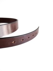 画像3: Martin Faizey SADDLERY 1 inch WEST END BUCKLE LEATHER BELT マーティンフェイジー ウエストエンドバックルレザーベルト (3)