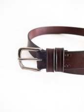 画像2: Martin Faizey SADDLERY 1 inch WEST END BUCKLE LEATHER BELT マーティンフェイジー ウエストエンドバックルレザーベルト (2)