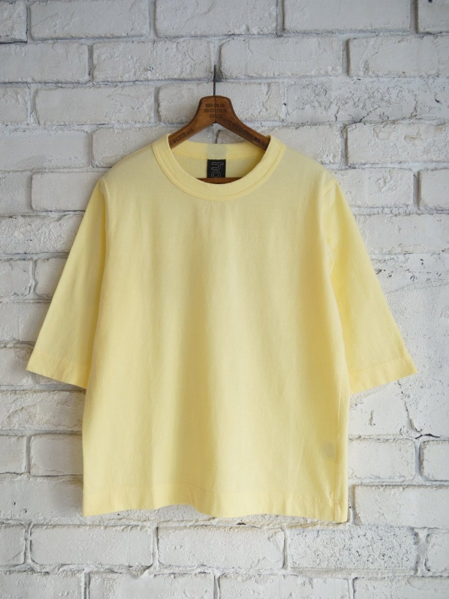 画像1: homspun ホームスパン30/1 天竺６分袖Ｔシャツ 6370 (1)
