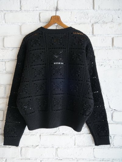 画像3: BATONER【WOMEN'S】GRASSY RACE CREW NECK KNIT バトナー グラッシーレースクルーネックニット（BN-25SL-027）