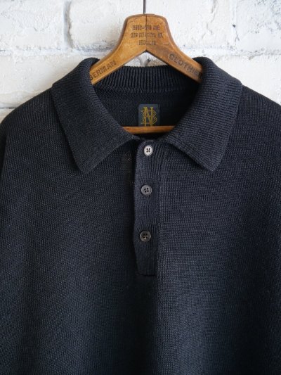 画像2: BATONER【MEN'S】WASHED HIGH COUNT LINEN POLO KNIT バトナー ウォッシュドハイカウントリネンポロニット（BN-25SM-023）