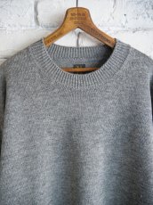 画像2: BATONER【MEN'S】WASHED HIGH COUNT LINEN CREW NECK KNIT バトナー ウォッシュドハイカウントリネンクルーネックニット（BN-25SM-021） (2)