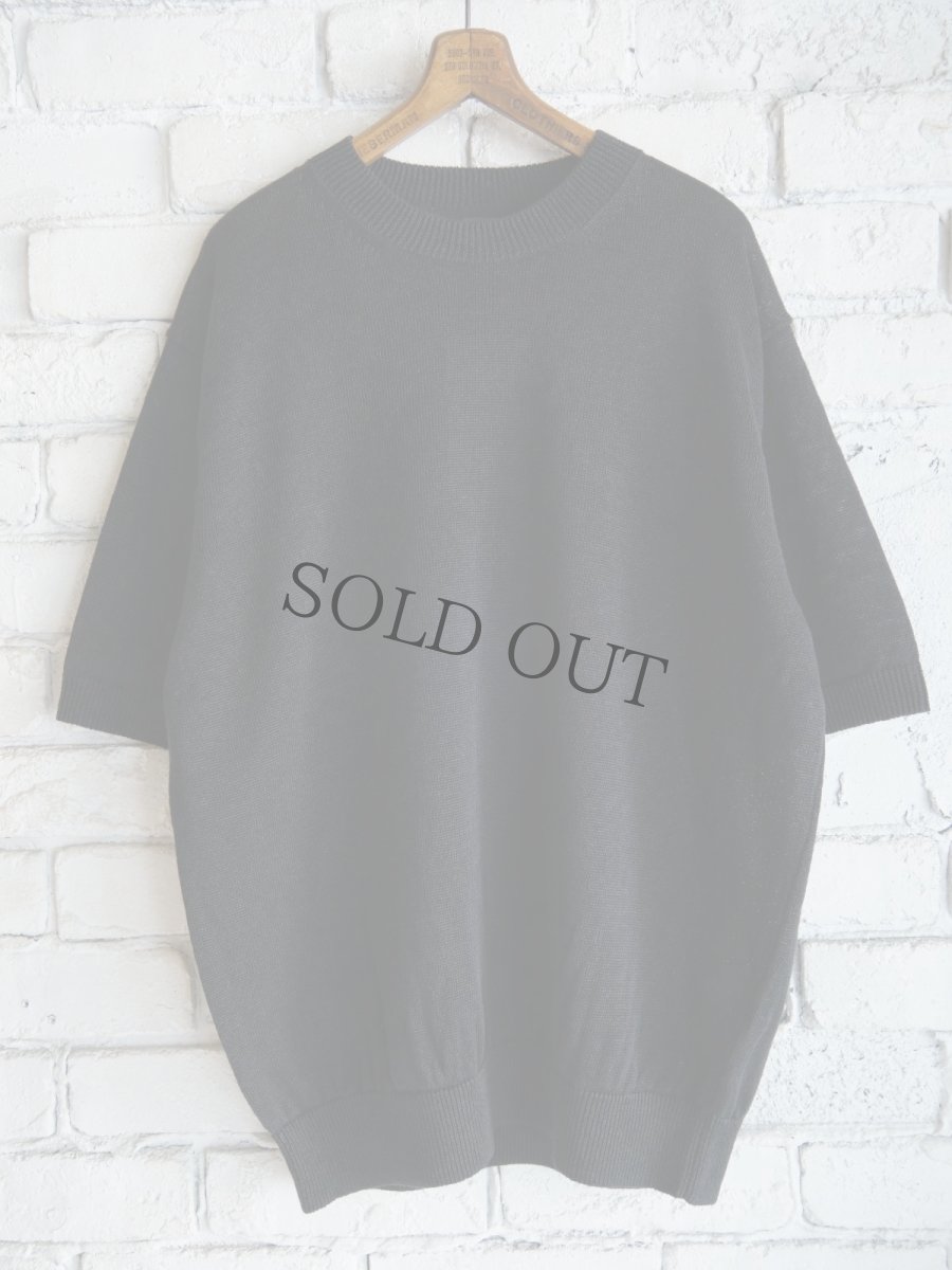 画像1: BATONER【MEN'S】WASHED HIGH COUNT LINEN CREW NECK S/S KNIT バトナー ウォッシュドハイカウントリネンクルーネックショートスリーブニット（BN-25SM-024） (1)