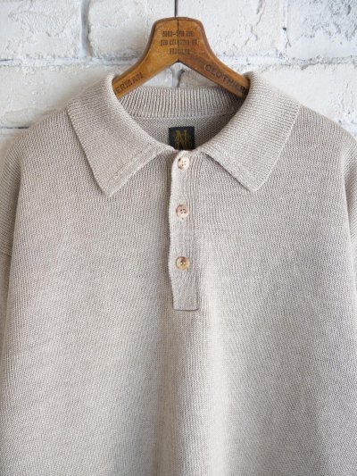 画像2: BATONER【MEN'S】WASHED HIGH COUNT LINEN POLO KNIT バトナー ウォッシュドハイカウントリネンポロニット（BN-25SM-023）